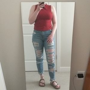 Turtle neck tank top